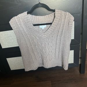 Cream Sweater vest from tj maxx